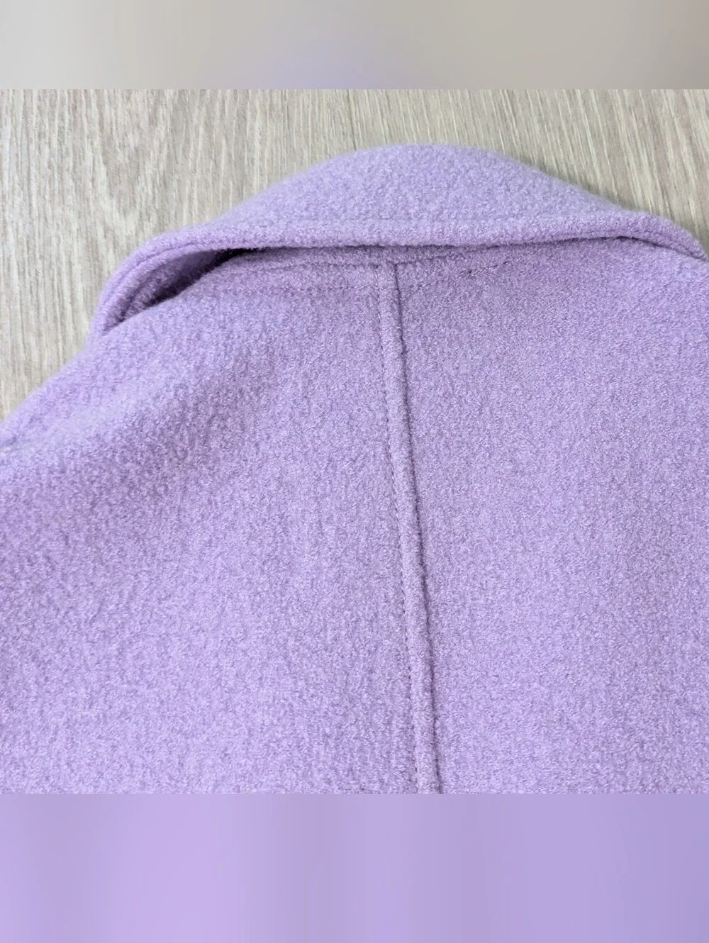 J. Crew Lilac Double-Breasted Wool-Blend Pea Coat Size 2P EUC! - Picture 9 of 9